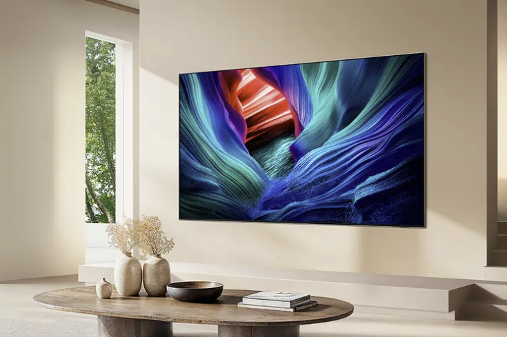 A wall-mounted display